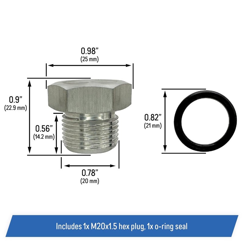 AA Oil Level Sensor Plug Replacement for All Chevy GM, LS Engines 1997-2014, Corvette, Camaro - M20x1.5 - Image 3